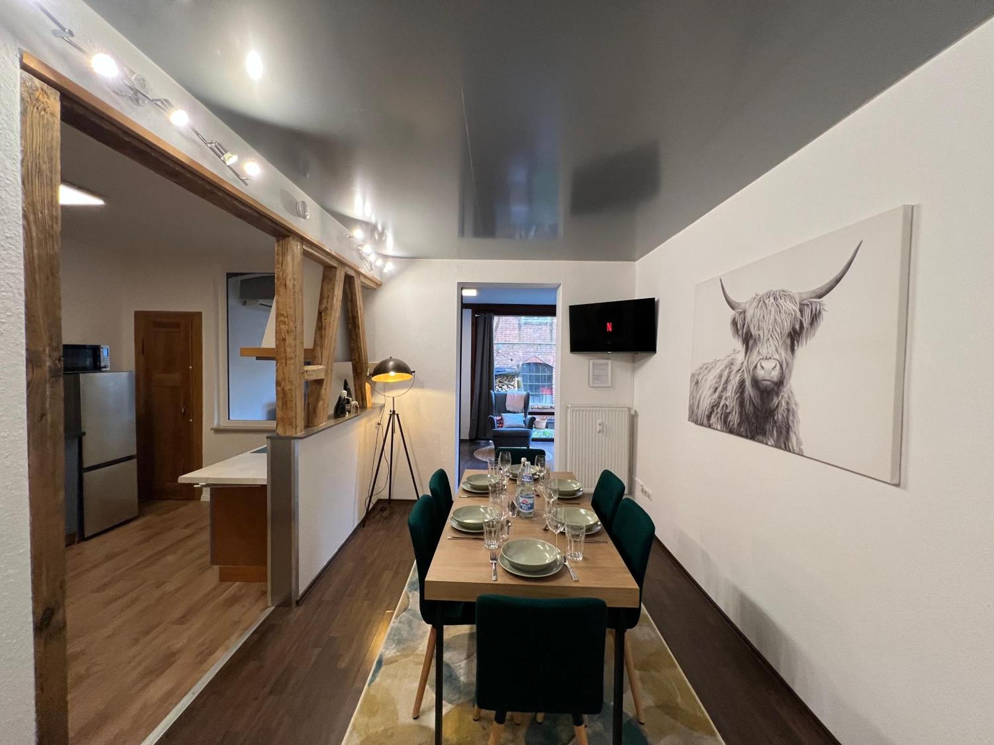 Apartment Humboldt 3 Schlafzimmer,Wifi, Netflix Parken, Terrasse, Klimatisiert, Naehe Zentrum Jena Esterno foto